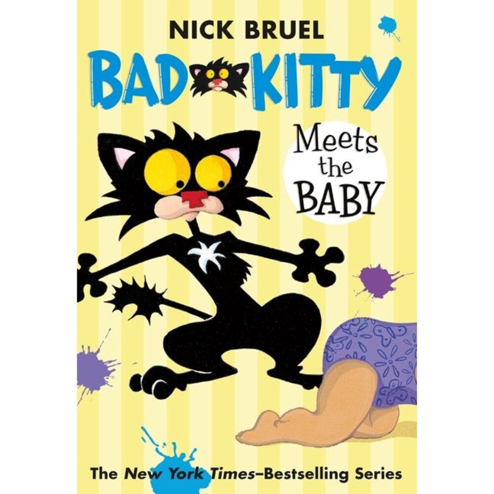 Bad Kitty Meets the Baby (Paperback Black-And-White Edition) -- Nick Bruel